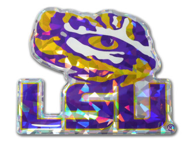 LSU Tiger Eye Color 3D Color Domed Decal image