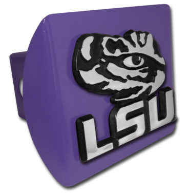 LSU Tiger Eye Purple Hitch Cover