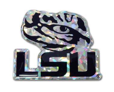 LSU Tiger Eye Silver 3D Reflective Decal