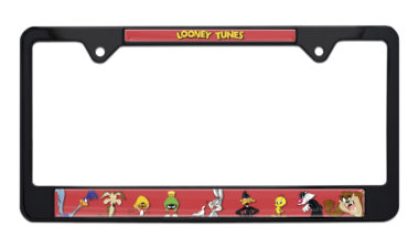 Looney Tunes Black License Plate Frame image