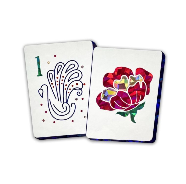 Mahjong Flower Tiles Reflective Decal