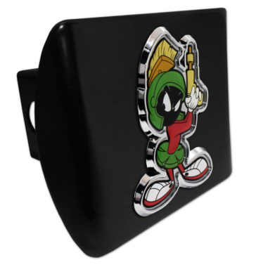 Marvin the Martian Black Metal Hitch Cover
