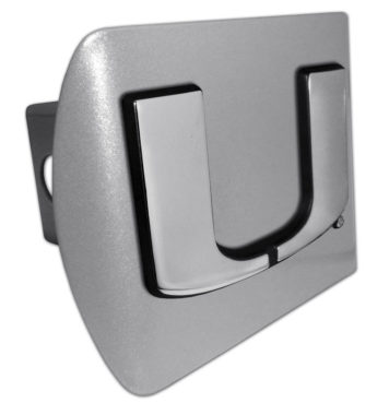University of Miami Brushed Hitch Cover