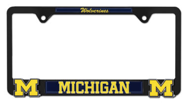 Michigan Wolverines Black 3D License Plate Frame