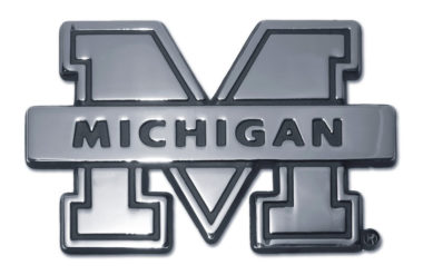 University of Michigan Banner Chrome Emblem