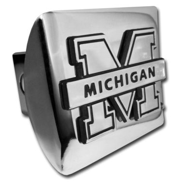 University of Michigan Banner Chrome Hitch Cover