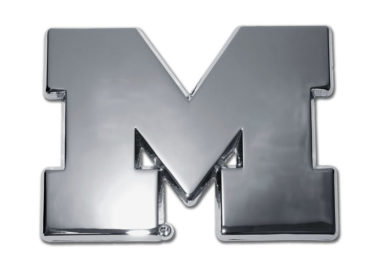 University of Michigan Chrome Emblem