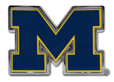 University of Michigan Navy Chrome Emblem