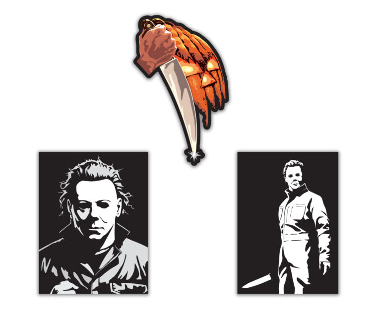 Michael Myers Decal 3-Pack