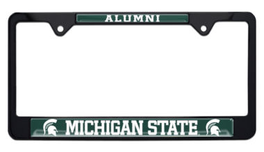 Michigan State Alumni Black License Plate Frame