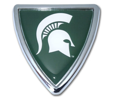 Michigan State Shield Chrome Emblem image