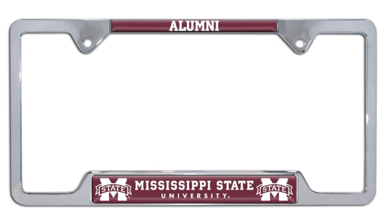 Mississippi State Alumni Chrome Open License Plate Frame