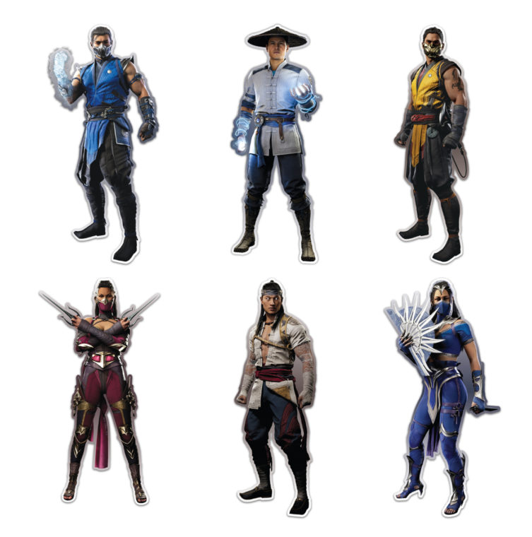 Mortal Kombat Legends Decal 6-Pack
