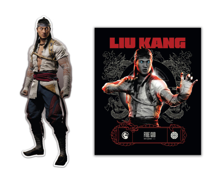 Fire God Liu Kang Decal 2-Pack