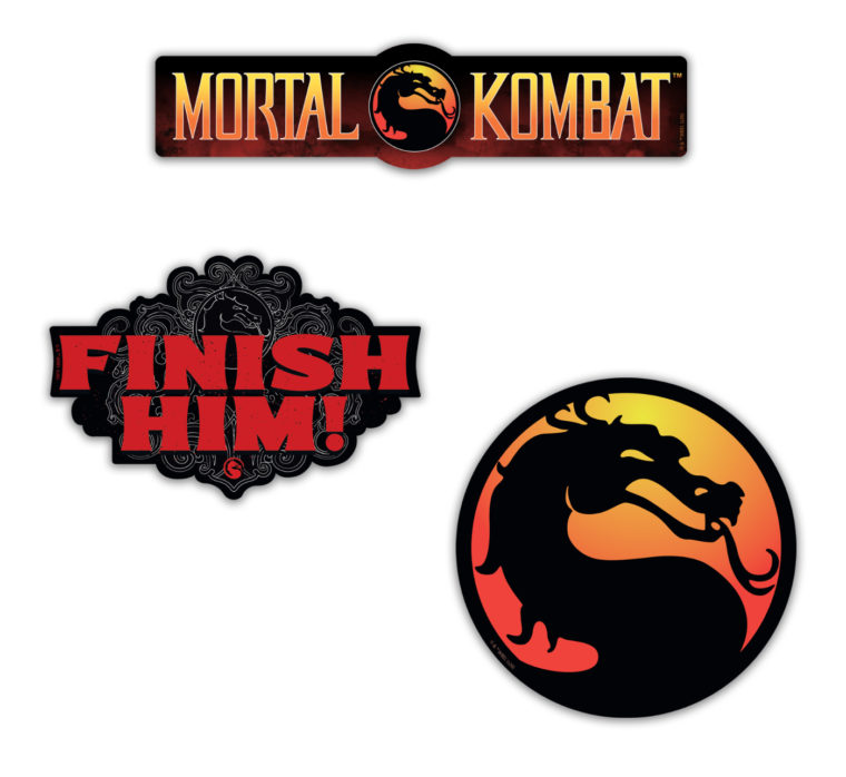 Mortal Kombat Logo Decal 3-Pack