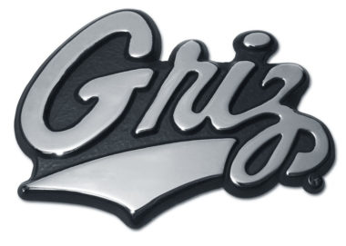 University of Montana Griz Chrome Emblem