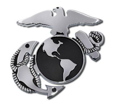 Marines Anchor Chrome Emblem image