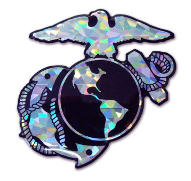 Marines Anchor 3D Reflective Decal