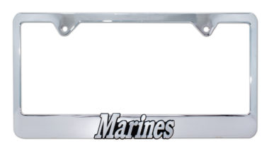 Marines Chrome License Plate Frame image