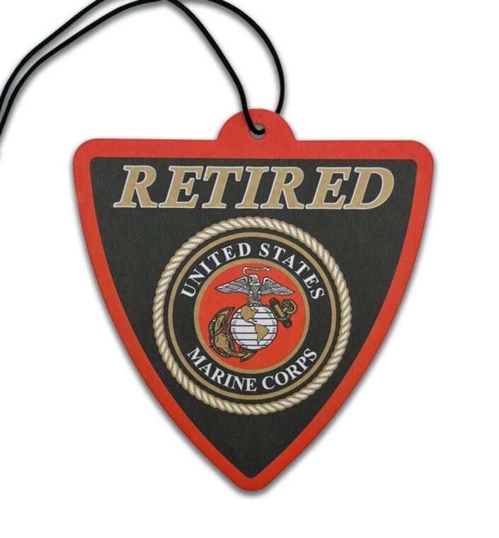 Marines Retired Shield Air Freshener 6-Pack