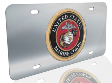 Marine Seal on Stainless Steel License Plate