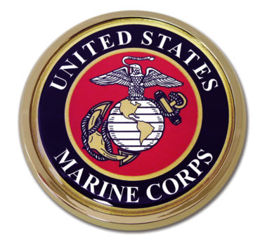 Marines Seal Chrome Emblem image