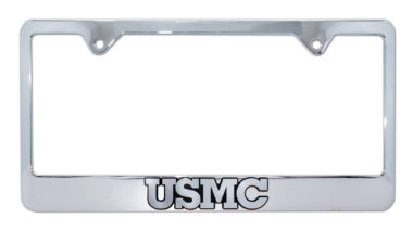 Marines USMC Chrome License Plate Frame image