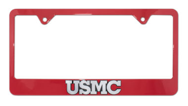 Marines USMC Red License Plate Frame image