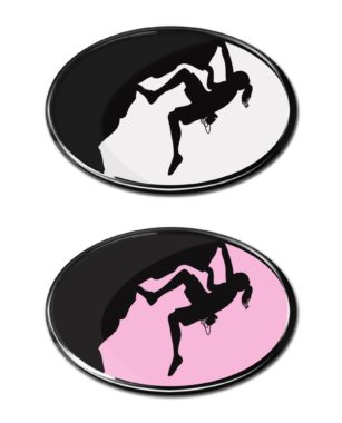 Female Mountain Climber 3D Decal 2-Pack