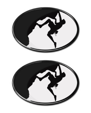 Male Mountain Climber 3D Decal 2-Pack image