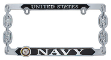 Navy 3D License Plate Frame