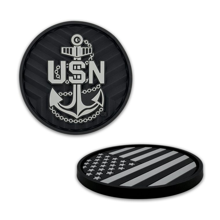 Navy & USA Silicone Car Coasters