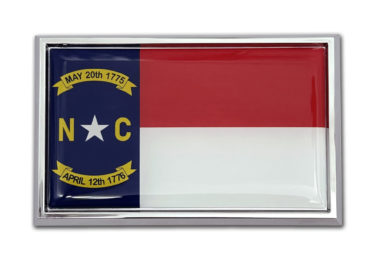 North Carolina Flag Chrome Emblem image