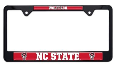 NC State Wolfpack Black License Plate Frame