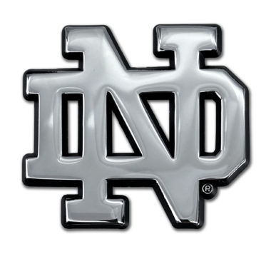 Notre Dame Chrome Emblem