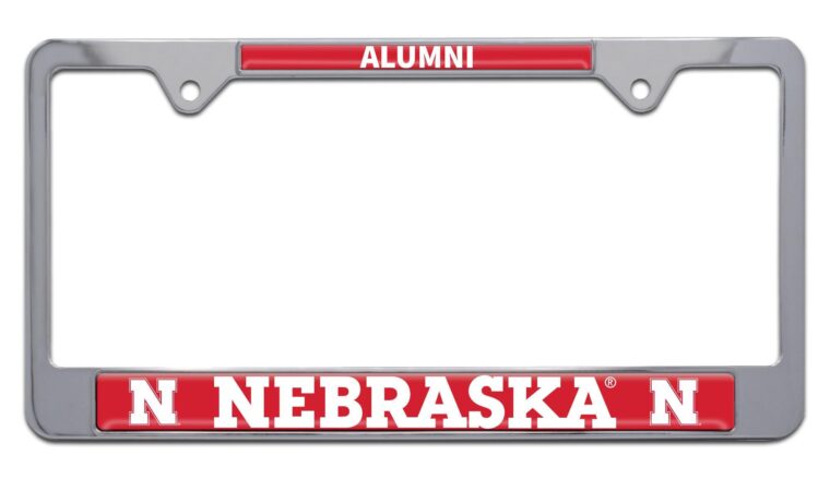 Nebraska Cornhuskers Alumni Chrome License Plate Frame