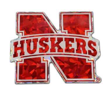 University of Nebraska Red 3D Reflective Decal image