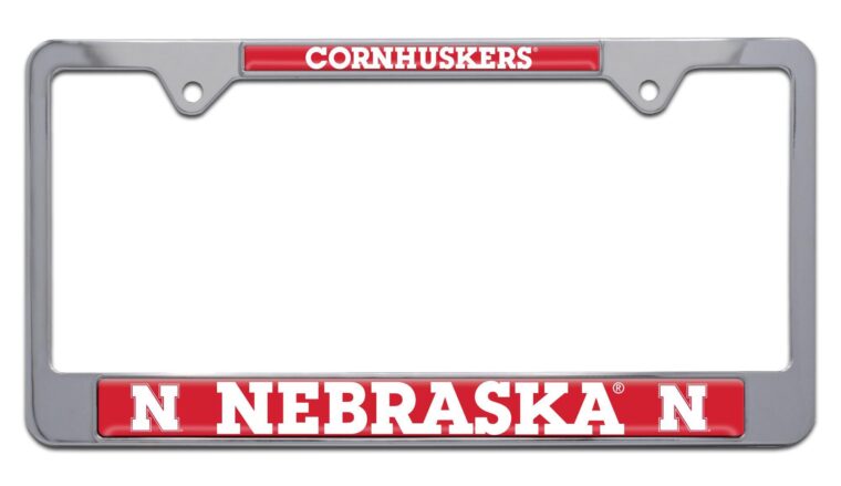 Nebraska Cornhuskers Chrome License Plate Frame