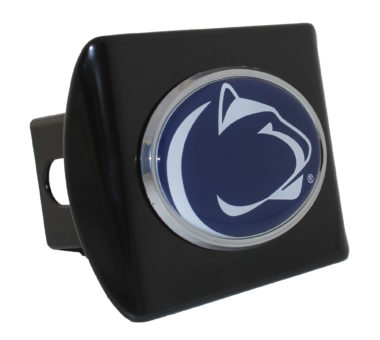 Penn State Navy Black Hitch Cover