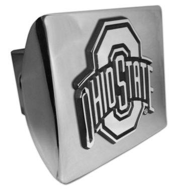 Ohio State Emblem on Chrome Hitch Cover image