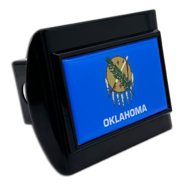 Oklahoma Flag Black Hitch Cover image