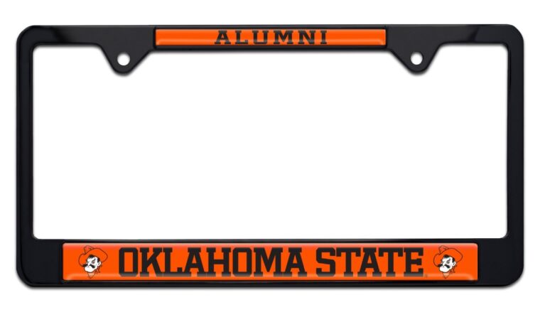 Oklahoma State Alumni Black License Plate Frame