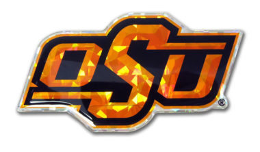 Oklahoma State Orange 3D Reflective Decal image