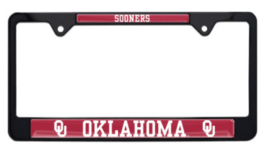 University of Oklahoma Sooners Black  License Plate Frame image