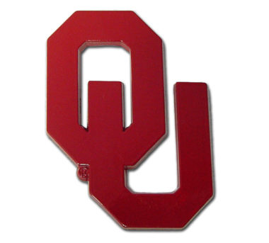 University of Oklahoma Red Powder-Coated Emblem image