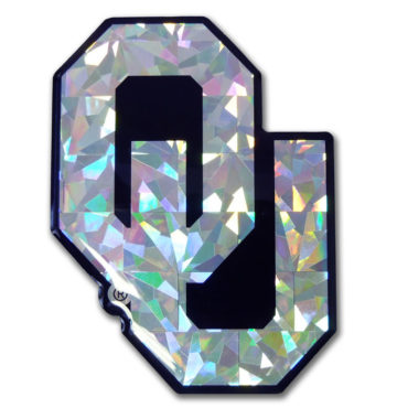 University of Oklahoma Silver 3D Reflective Decal