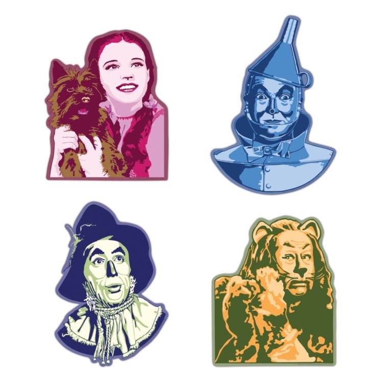 Wizard of Oz Portraits Decal 4-Pack