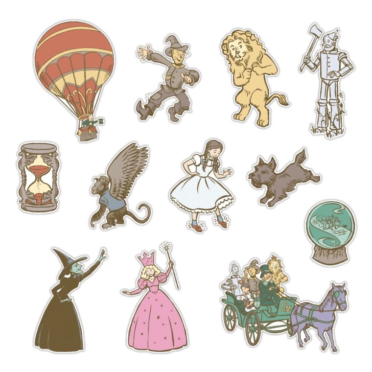 Wizard of Oz Icons Decal Sheet