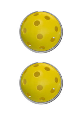 Pickleball Chrome Emblem Minis image