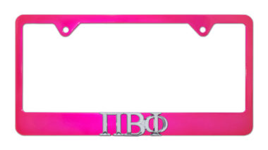Pi Beta Phi Pink License Plate Frame image